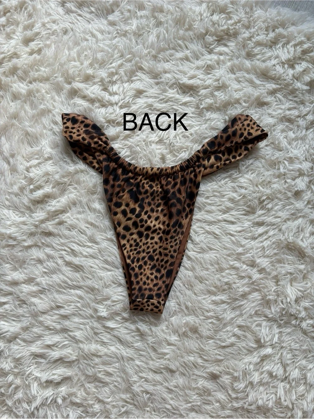 Aerie Leopard Print High-Cut Bikini Bottom - Brown & Black